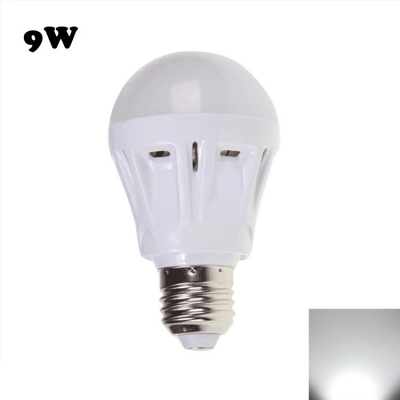 9W 2835SMD E27  Plastic LED Globe Bulb Cool White Light