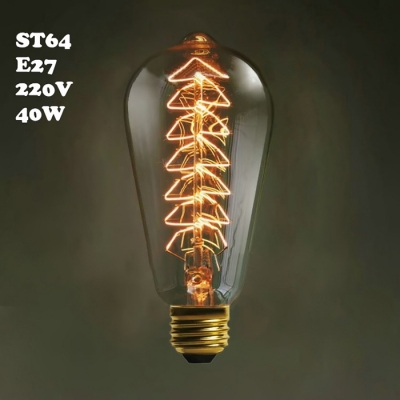 Exclusive ST64 220V  E27 40W  Edison Bulb