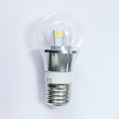 Mini LED Ball Bulb  6000K 300lm 85-265V E27 3W  in Silver Fiinish