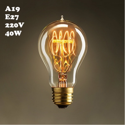 A19 220V  E27 40W Edison Bulb