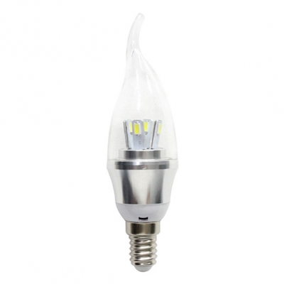 5730SMD Warm  White E14 AC85-265V 5W LED Candle Bulb