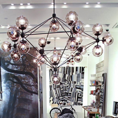 Contemporary Chandelier Globe 21-Light