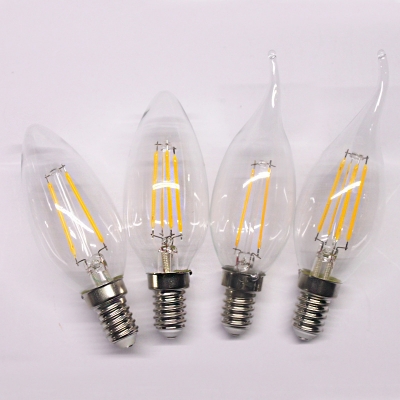 LED Edison Bulb E14 2W Candle Yellow Light