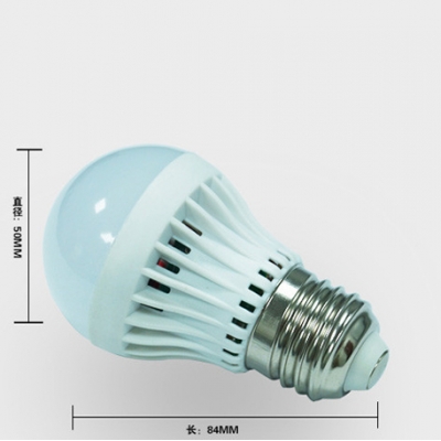 2835SMD E27 3W Warm White Plastic LED Globe Bulb