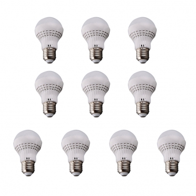 10Pcs 70*117mm E27 7W 220V Cool White Light LED Bulb
