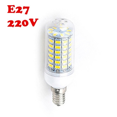 220V E27 6W 2850K  Clear LED Corn Bulb