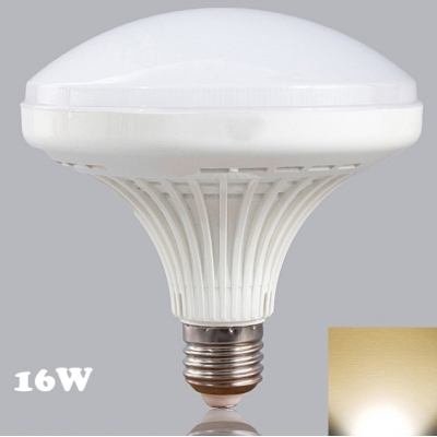 16W 2700K White Mushroom E27 LED Light Bulb