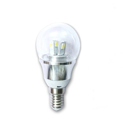 6000K 5W 85-265V E14 Mini LED Ball Bulb  in Silver Fiinish