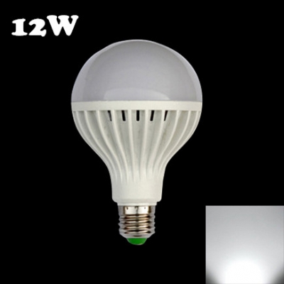 Plastic 220V E27 12W Cool White Light LED Globe Bulb