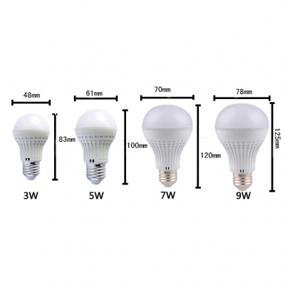 220V E27 3W 180° Warm White Lighted LED Globe Bulb