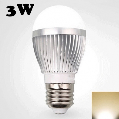220V Warm White E27 3W LED Globe Bulb