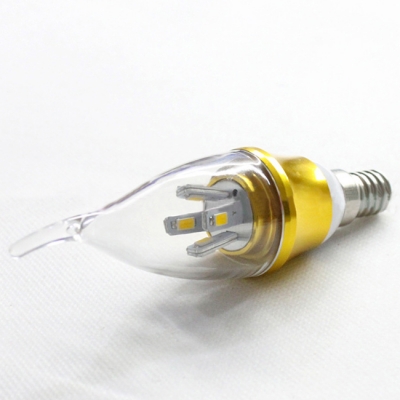 AC85-265V 10Pcs  Warm White E14-5730 5W LED Candle Bulb