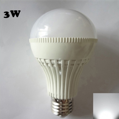 180 220V E27 3W Cool White Lighted LED Globe Bulb