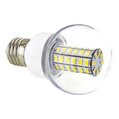 56LED-5730 220V E27 6W 2700K  Clear LED Globe Bulb
