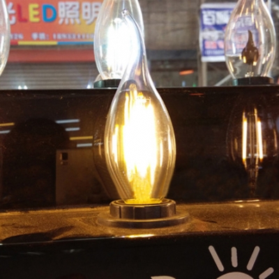Candle LED Edison Bulb E14 4W Yellow Light