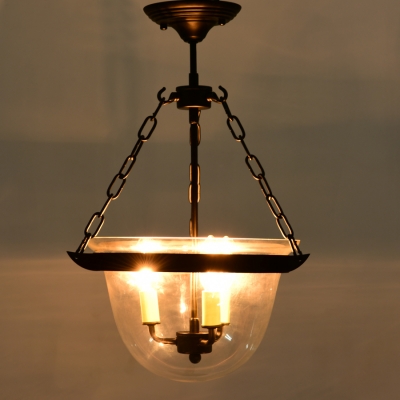 

3 Light Black Glass Mini Urn LED Pendant, HL399919