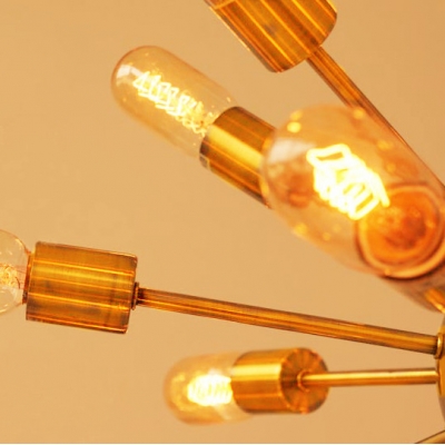 Sputnik LOFT 24-light LED Pendant in Gold Finish