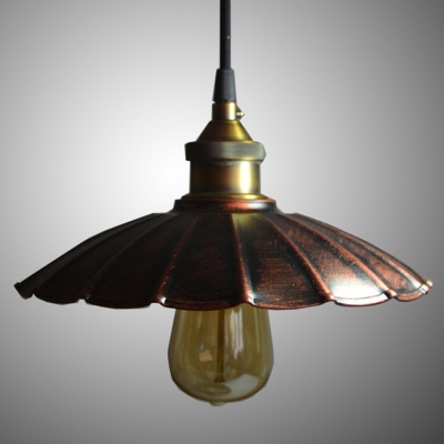 Weathered Copper 1 Light Mini Barn/Warehouse LED Pendant