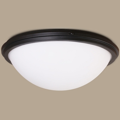 Satin Black 16 Inches Wide Ambient Hallway Led Flush Mount Ceiling