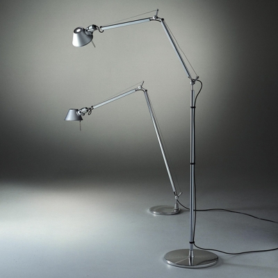 74'' H Task LED Floor Lamp in Silver Color 