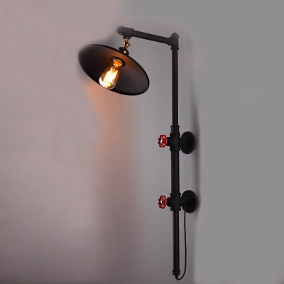 31'' Height 1 Light Large LED Wall Sconce in Pipe Design