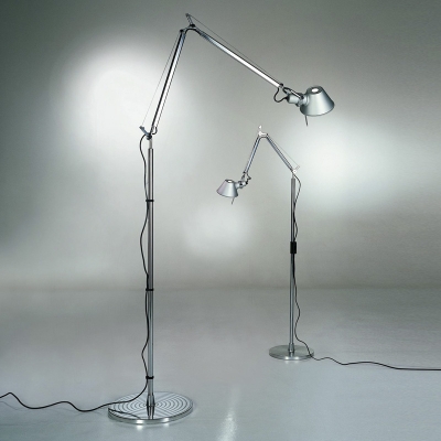 74'' H Task LED Floor Lamp in Silver Color 
