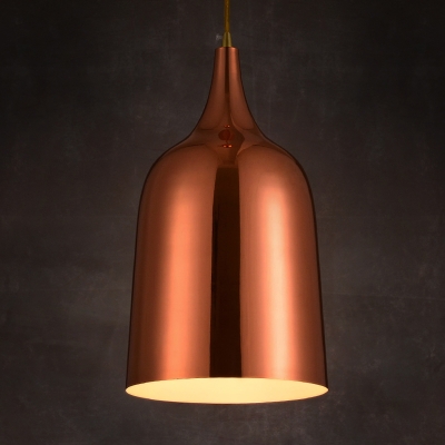 

8"W Satin Copper Small LED Pendant, HL410428