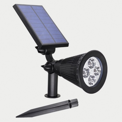 ABS Light Sensor 4 LED Outdoor Solar Power Spotlight
