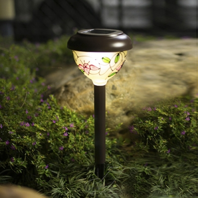 Beautiful Flower Motif 16'' H Solar Powered Garden Decorative Pathway Lighting