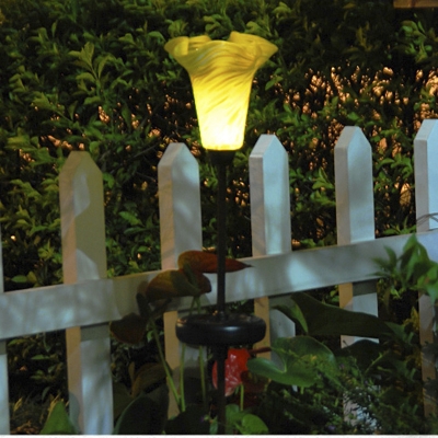5 Inches Wide Flower Shape Solar Powered LED Decorative Garden Stake
