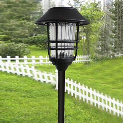 Energy Saving 24 Inches High Solar Powered LED Outdoor Garden Stake with Wire Guard