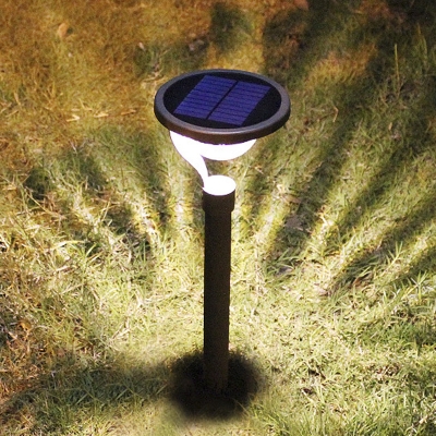 Modern 23'' H 2 LED Warm Light Solar Powered Landscape Lighting with 2 Installation Methods