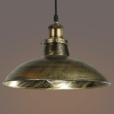 Antique Brass 1 Light LED Pendant Ceiling Light
