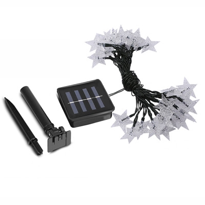 30 Pieces Warm White Solar Powered LED String Lighting Kit