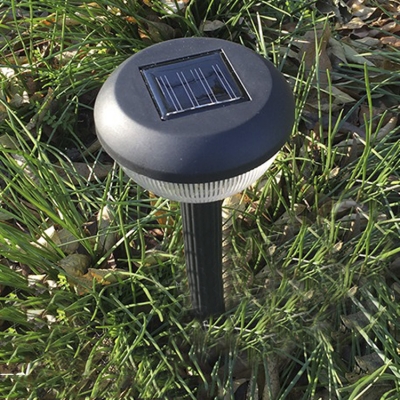 Set of 2 Simple Style 13 Inches High  Wireless Waterproof Solar Powered Pathway Lawn Lighting