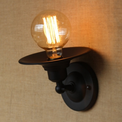 Matte Black 1 Light 6 Inches High LED Wall Sconce in Unique Design