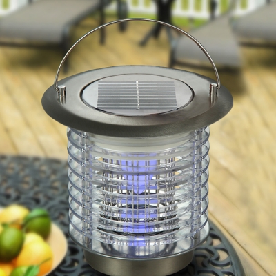 Solar Powered Portable Table Lamp Bug Killer Decorative Indoor Outdoor Landscape Lighting