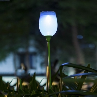 Beautiful 1 LED Decorative Solar Powered Low Voltage Garden Stake