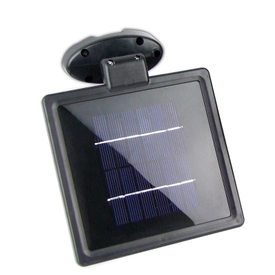 Mission Style 10'' H Plastic Smart Solar LED Sensor Wall Light with Solar Panel