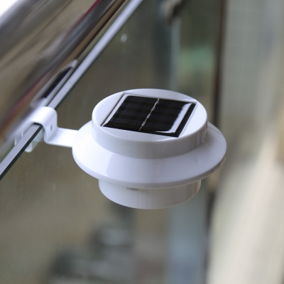 Plastic 3 LED Solar Powered Light Sensor Outdoor Deck Light