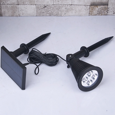 Plastic ABS Wireless 4 LED Waterproof Solar Power Outdoor Spotlight with A Separable Panel