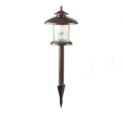 Vintage Style Chocolate Finish 2 Layer Nature Power LED Outdoor Pathway Lighting