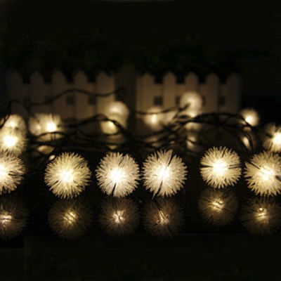 

Warm White 30 Pics Chuzzle Ball Decorative Solar LED String Light, HL416772