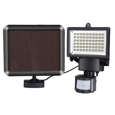 Motion Sensor 60 LED Super Bright Outdoor Flood Light Security Wall Mount