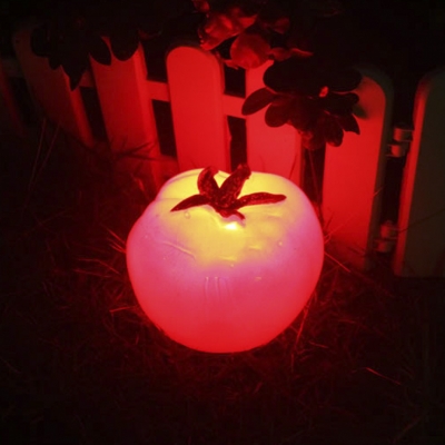 Tomato Shape Mini Solar Powered Landscape Garden Lawn LED Lighting