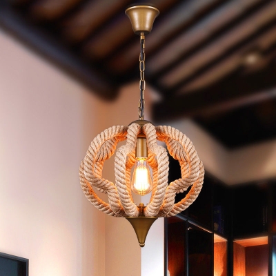 1 Light Mini Pendant Twine LED Ceiling Lamp