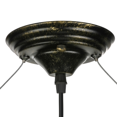 Antique Bronze Five-light Pipe LED Suspension Pendant