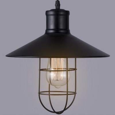 

1 Light Nautical Style Single Light LED Pendant with Wire Cage, HL421415