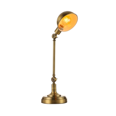 Polished Nickel 1 Light LED Desk Lamp in Industrial Style