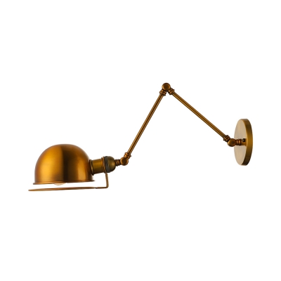Modern Style 1 Light Adjustable Cool LED Wall Light in Gold Finish